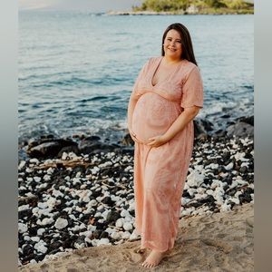 Pink Blush Maternity Dress Blush Color Size 1x